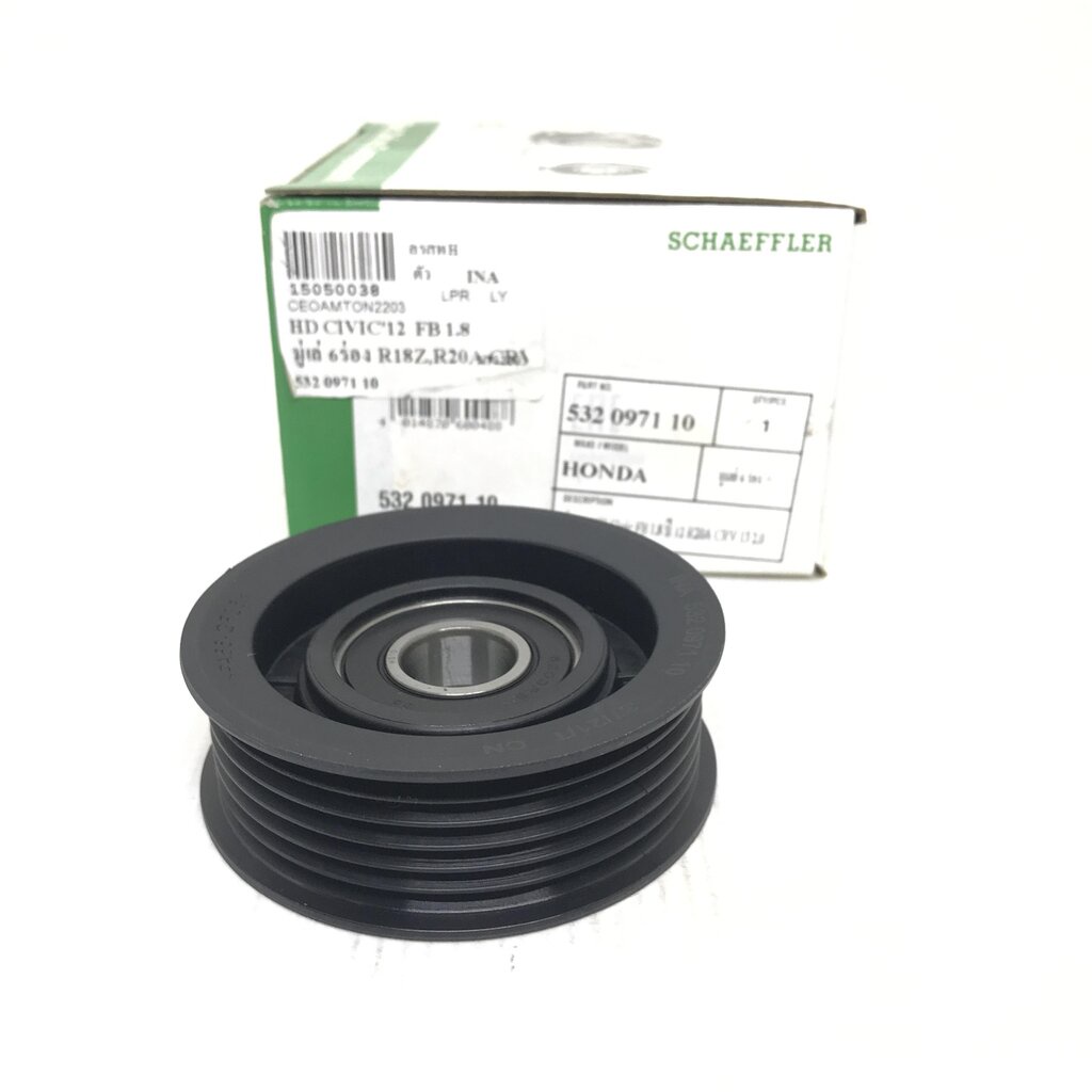 มู่เล่ ลูกลอกสายพานไดชาร์ท HONDA CIVIC FB 1.8 FC 1.8 R18Z CRV'13 R20A ACCORD G9 2.0 / 6ร่อง ฮอนด้า ซ