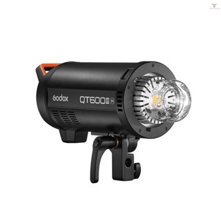 Fw Godox QT600IIIM ไฟแฟลชสตูดิโอ ความเร็วสูง 600W GN76 1/8000s HSS 0.01-0.9S รีไซเคิลเร็ว ระบบไร้สาย 2.4G X ในตัว พร้อมเมาท์โบเวน 40W สําหรับ Weddi