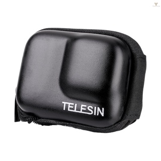 Fw TELESIN Protective Bag Storage Case Zipper Carry Bag Semi-open IP54 Waterproof Replacement for   9 10 Black Action Camera