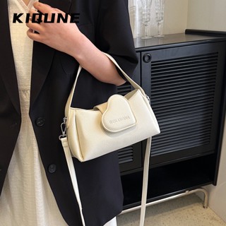 KIQUNE   กระเป๋าสะพาย ข้าง กระเป๋าผู้หญิงสะพายข้าง 2023 new  fashion รุ่นใหม่ Stylish สไตล์เกาหลี L91TLP8 37Z230910