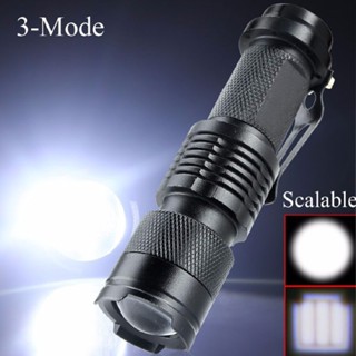 Mini Q5 LED Flashlight Torch Adjustable Focus Zoomable Light Lamp 3 Modes