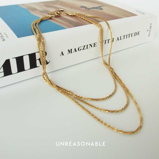 สร้อยคอ Stainless สีทอง Unreasonable Accessories UA0850-01