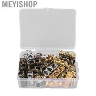 Meyishop Hair Dreadlock Jewelry Alloy Appropriate Size Fashionable Dreadlocks Beads Durable Vintage with Storage Box for Wedding DIY