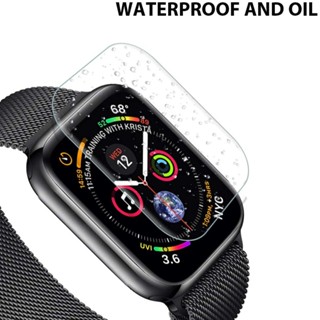 ฟิล์มกันรอยหน้าจอไฮโดรเจล แบบนิ่ม สําหรับ Apple Watch 6 SE 5 4 3 40 มม. 44 มม. 42 มม. 38 มม. iWatch 8 Ultra 7 41 มม. 45 มม. 49 มม.