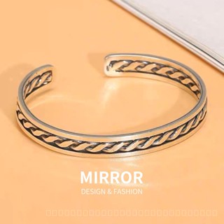 [0728]QSJY-XL New Chain Opening Adjustable Simple Bracelet Bracelet Personalized Retro Hand-Woven Pattern Versatile High-Grade Bracelet Y2K HLCA