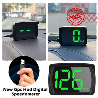 ใหม่ เครื่องวัดความเร็วดิจิทัล Gps Hud KM/MPH หน้าจอแสดงผล ขนาดใหญ่ สําหรับรถยนต์ D5W6