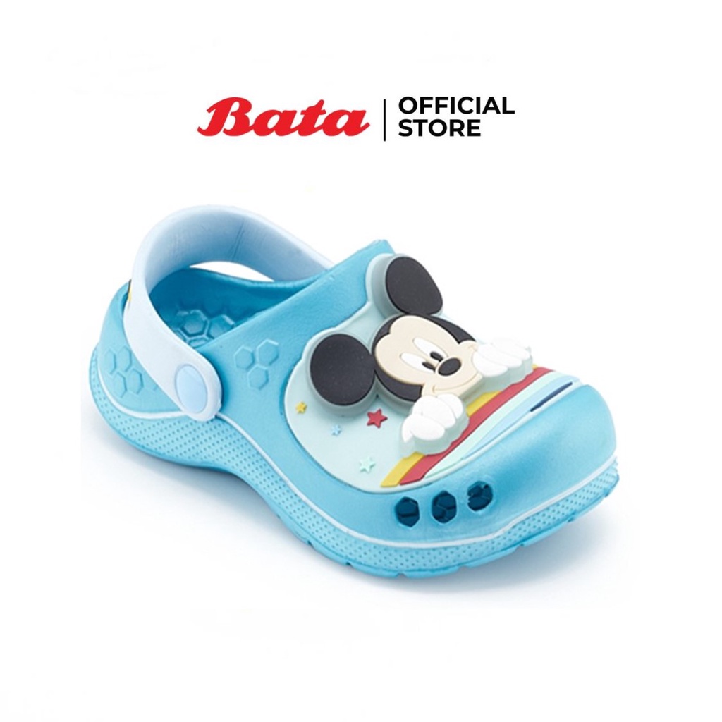 Sandals 474 บาท Bata บาจา Bubble Gummers รองเท้าแตะรัดส้น สีสันสดใส น่ารัก สำหรับเด็กผู้ชาย รุ่น MICKEY สีฟ้า รหัส 3519924 Baby & Kids Fashion