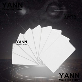 Yann1 การ์ด NFC แท็ก PVC สีขาว หน่วยความจํา NFC 215 แท็ก สําหรับบ้าน