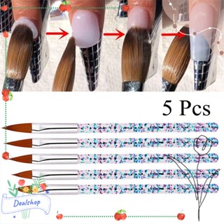 Dealshop 5 ชิ้น อะคริลิค UV เจล ปากกาเล็บ แฟชั่น DIY เครื่องมือศิลปะ ผู้หญิง ความงาม ไล่ระดับสี แต่งเล็บ