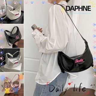 Daphne กระเป๋าสะพายไหล่ หนัง PU น้ําหนักเบา แต่งซิป สําหรับผู้หญิง