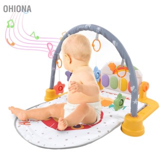 OHIONA Baby Kick Piano Bluetooth Remote Control มัลติฟังก์ชั่น Infant Gym Play Mat พร้อมดนตรีเพื่อการคลานเพื่อการศึกษาปฐมวัย