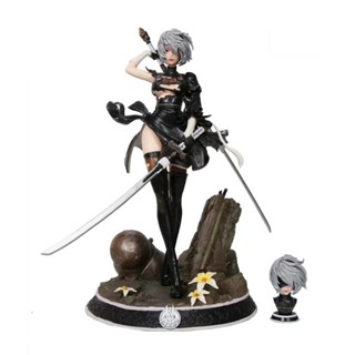 New HUNTER game goddess Neil mechanical Ji 2B little sister double-headed carving model can be used monthly box 2ONI