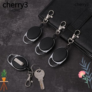 Cherry3 พวงกุญแจ สเตนเลส ยืดหดได้ ทนทาน สําหรับตกปลา 1 2 4 ชิ้น