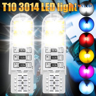 หลอดไฟ T10 3014 24SMD สว่างมาก กันน้ํา ประหยัดพลังงาน คุณภาพสูง สําหรับรถยนต์