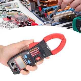 HaoJue แคลมป์มิเตอร์แบบดิจิตอลมัลติฟังก์ชั่น AC DC Ammeter Smart Auto Ranging Multimeter 1V‑600V