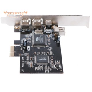 Pci-e 1X IEEE 1394A 4 พอร์ต (3 + 1) อะแดปเตอร์การ์ดไฟ สําหรับเดสก์ท็อป PC A06 21 อะไหล่สํารอง