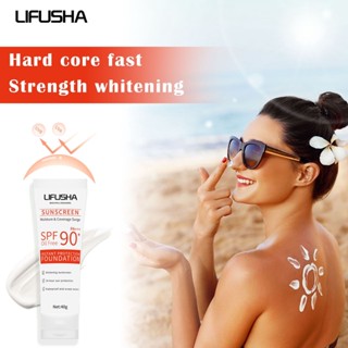 Lifusha Orange Suntan Lotion โลชั่นกันแดด ป้องกันแดด กันน้ํา 40 กรัม 24 ชั่วโมง