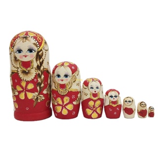 Youn ตุ๊กตารัสเซีย รังนก Matryoshka ของเล่นสําหรับเด็ก 7 ชิ้น