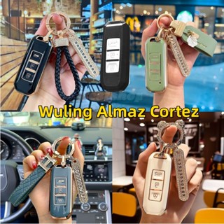 เคสรีโมตกุญแจรถยนต์ TPU อุปกรณ์เสริม สําหรับ Wuling Cortez Almaz Almaz Cortez Turbo Baojun Wuling Hongguang S Auto