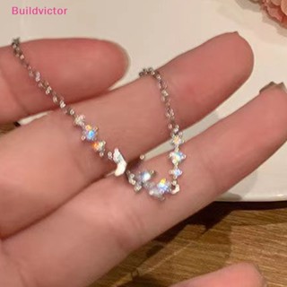 Buildvictor สร้อยข้อมือโซ่ จี้ผีเสื้อ สีเงิน เครื่องประดับแฟชั่น สําหรับผู้หญิง TH