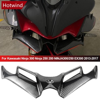 Hotwind ชุดปีกสปอยเลอร์ มอเตอร์ไดนามิก อุปกรณ์เสริม สําหรับรถจักรยานยนต์ Kawasaki Ninja 300 Ninja 250 200 NINJA300 250 EX300 2013-2017 G9W3