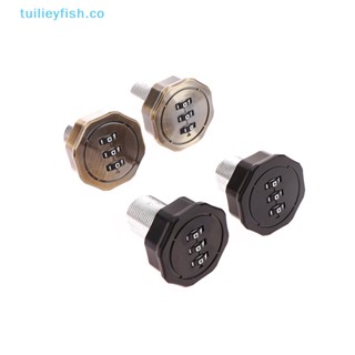 Tuilieyfish อุปกรณ์ล็อคตู้จดหมายดิจิทัล โลหะผสมสังกะสี แบบใส่รหัสผ่าน 3 รหัส สําหรับลิ้นชัก 1-16 มม.