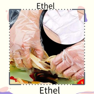 Ethel1 ถุงมือนิรภัย โพลีเทน แบบใช้แล้วทิ้ง สําหรับจัดแต่งทรงผม 100 ชิ้นต่อชุด