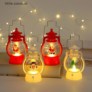 [little.coconut] โคมไฟน้ํามันก๊าด ขนาดเล็ก สไตล์เรโทร สําหรับตกแต่งบ้าน เทศกาลคริสต์มาส ปีใหม่