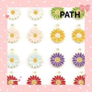 Path จี้สร้อยคอ รูปดอกทานตะวัน ดอกเดซี่น่ารัก ผสมสี DIY