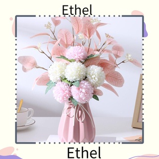 Ethel1 ช่อดอกไฮเดรนเยียปลอม สไตล์นอร์ดิก สําหรับตกแต่งบ้าน สวน