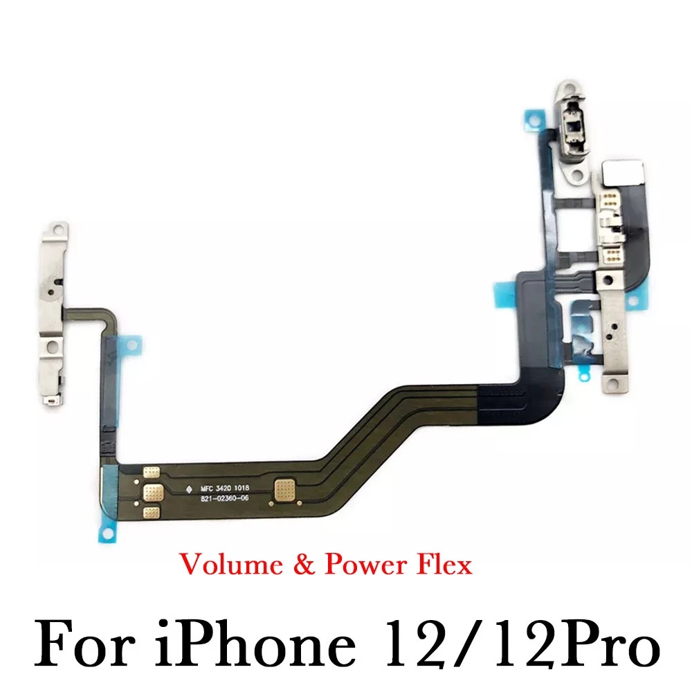 สายแพปุ่มปรับระดับเสียง คีย์บอร์ด เสียงเงียบ แบบเปลี่ยน สําหรับ iPhone 11 12 Mini Pro Max thumbnail 5