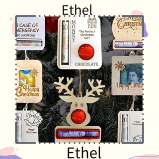 Ethel1 จี้ห้อยซองจดหมาย ลายกวางคริสต์มาส สีแดง แฮนด์เมด