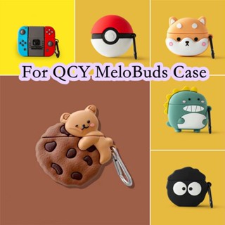 【Trend Front】เคสหูฟัง แบบนิ่ม ลายการ์ตูน สําหรับ QCY MeloBuds