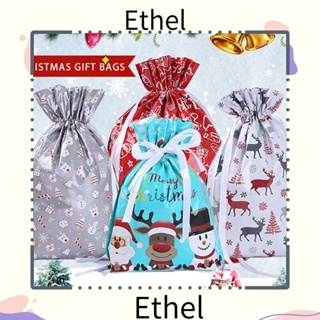 Ethel1 ถุงขนม ลายซานตาคลอส ของขวัญคริสต์มาส 5 ชิ้น