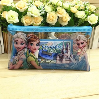 Disney Frozen Elsa Elsa 3d กล่องเครื่องเขียนความจุขนาดใหญ่กล่องดินสอเด็กหญิง Anti-pressure And Drop-resistant miyia