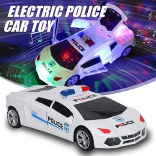 Toys Car for Boys Kids Electric Police Car Music LED Light Cool Toy Car Gift