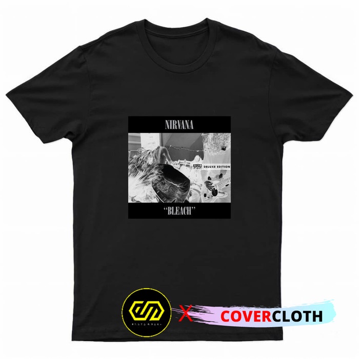 คอกลม เสื้อยืด ลาย Nirvana Bleach
