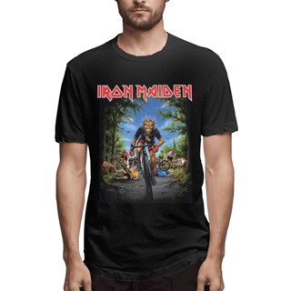 เสื้อยืดคอกลม ผ้าฝ้าย ขนาดใหญ่ พิมพ์ลาย Iron Maiden Tour De France แฟชั่นคลาสสิก สําหรับวันเกิด