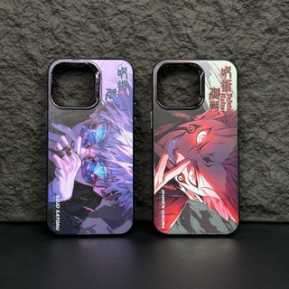 เคสโทรศัพท์มือถือ ผิวด้าน ลาย Jujutsu Kaisen Gojo Sukuna สีเงิน สําหรับ iPhone 14 Pro Max 13 12 Pro Max 11