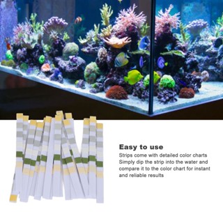  Your Pet Store 6 in 1 Aquarium Test Strips แถบทดสอบคุณภาพน้ำในตู้ปลาที่รวดเร็วและแม่นยำสำหรับค่า pH ความแข็งไนเตรตและอื่น