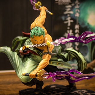 โมเดลฟิกเกอร์ PVC อนิเมะ One Piece Zoro Three Thousand World Sanzensekai ของเล่นสําหรับเด็ก ผู้ใหญ่