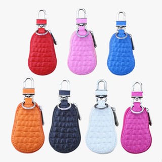 Spot# factory direct sales color leather crocodile pattern car key bag Crystal Gem Diamond car key bag 8jj