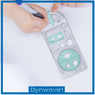 [Dynwave1] ไม้บรรทัดเรขาคณิต อเนกประสงค์ สําหรับวาดภาพ วัดแม่แบบ สํานักงาน วาดภาพ แม่แบบ