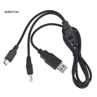 &lt;Dobetter&gt; สายชาร์จ USB 2 in 1 สําหรับ Sony PSP 2000 3000 เป็น PC