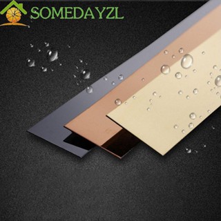 Somedayzl แถบสติกเกอร์ไทเทเนียม สีทอง มีกาวในตัว สําหรับติดตกแต่งผนังบ้าน เพดาน