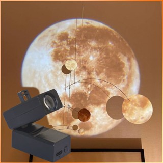 Aurora Moon Galaxy พื้นหลังบรรยากาศ Night Light / Earth Projector Photography Lampbedroom Decor -FE