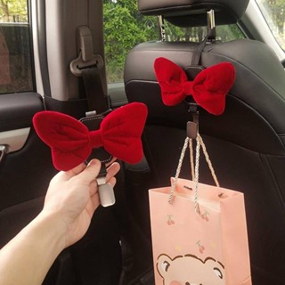 Red Bow Car Seat Back Row Small Hook Car Car Car Car Car Car Car Essential Storage Fantastic Goddess Style iKcx