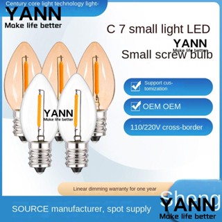 Yann1 หลอดไฟ LED 0.5W 1W E12 E14 6000K สีขาวอบอุ่น