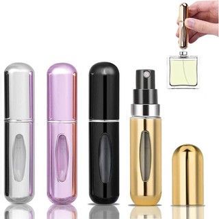 Perfume Bottle Mini Perfume Refillable Bottle Perfume Atomizer Portable Aluminum Atomizer 5ml Small Perfume Spray Bottle Cosmetic Container For Travel BABD