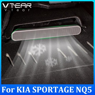 Vtear ฝาครอบช่องระบายอากาศ สเตนเลส สีเงิน สีดํา อะไหล่ดัดแปลง สําหรับ KIA SPORTAGE NQ5 2022 2023 2 ชิ้น